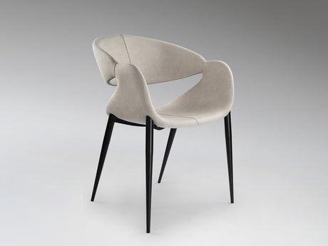 Sillón Schuller Giro negro y blanco madera 56x81cm vista 2