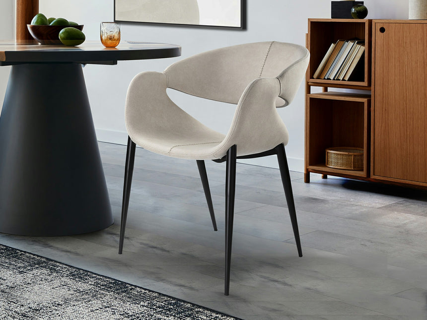 Sillón Schuller Giro negro y blanco madera 56x81cm 629135