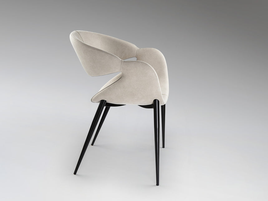 Sillón Schuller Giro negro y blanco madera 56x81cm vista 3