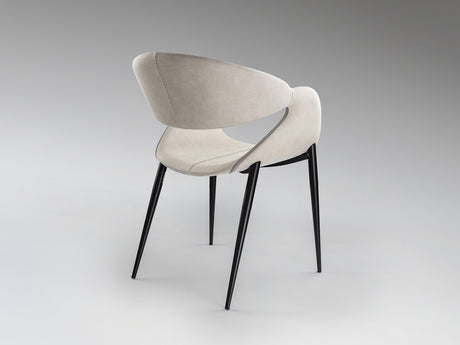 Sillón Schuller Giro negro y blanco madera 56x81cm vista 4