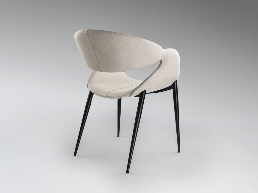 Sillón Schuller Giro negro y blanco madera 56x81cm vista 4