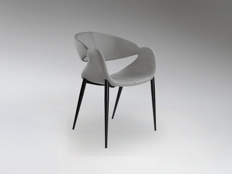 Sillón Schuller Giro negro y gris madera 56x81cm vista 2
