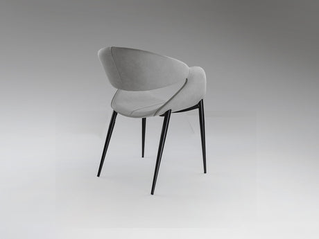 Sillón Schuller Giro negro y gris madera 56x81cm vista 3