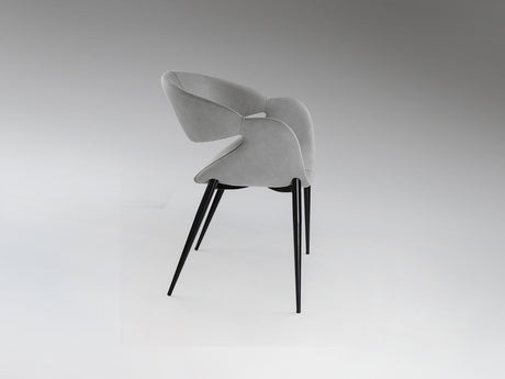 Sillón Schuller Giro negro y gris madera 56x81cm vista 4