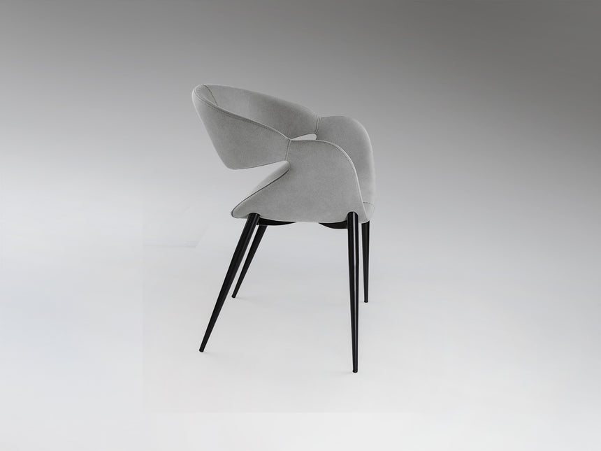 Sillón Schuller Giro negro y gris madera 56x81cm vista 4