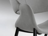 Sillón Schuller Giro negro y gris madera 56x81cm vista 5
