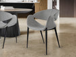 Sillón Schuller Giro negro y gris madera 56x81cm 629140