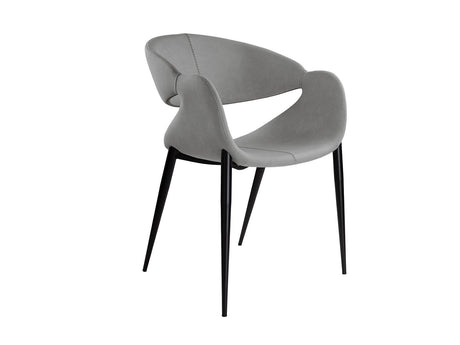 Sillón Schuller Giro negro y gris madera 56x81cm ambiente