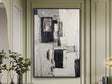 Cuadro acrílico Schuller Conjetura madera pintura acrílica y negro 123x183cm 629287