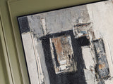 Cuadro acrílico Schuller Conjetura madera pintura acrílica y negro 123x183cm 629287
