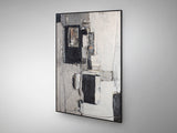 Cuadro acrílico Schuller Conjetura madera pintura acrílica y negro 123x183cm 629287