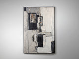 Cuadro acrílico Schuller Conjetura madera pintura acrílica y negro 123x183cm 629287