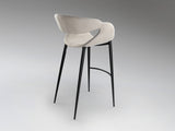 Taburete Schuller Giro II negro y blanco madera 52x93cm vista 4