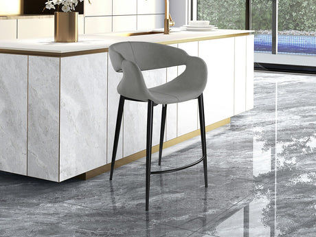 Taburete Schuller Giro II negro y gris madera 52x93cm 629362