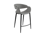 Taburete Schuller Giro II negro y gris madera 52x93cm ambiente