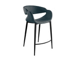 Taburete Schuller Giro II negro y azul madera 52x93cm ambiente