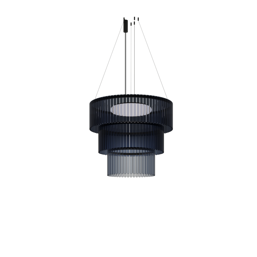Lámpara de techo colgante LedsC4 Scarlett Circular Pendant Chandelier SCPC-CBA-LALALB-OSV