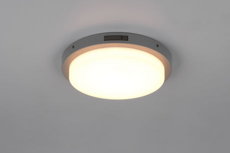 Plafón de techo exterior Trio Bermejo LED antracita IP54 Ø30cm 630369142