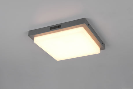 Plafón de techo exterior Trio Bermejo LED antracita IP54 30cm 630369242