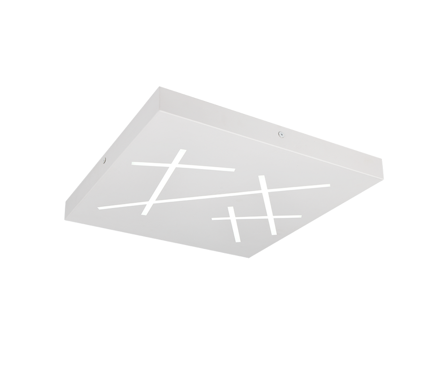 Plafón de techo Trio Snip LED blanco mate CCT 50cm 630810131