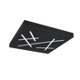 Plafón de techo Trio Snip LED negro mate CCT 50cm 630810132