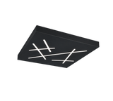 Plafón de techo Trio Snip LED negro mate CCT 50cm 630810132