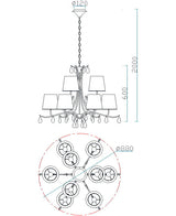 Lámpara de techo Ofertas-3 Dto 50% Mantra gris oscuro 6311