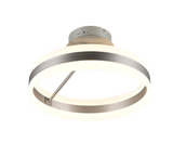 Plafón de techo Trio Dios LED níquel mate Ø40cm 631410107