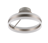 Plafón de techo Trio Dios LED níquel mate Ø40cm 631410107