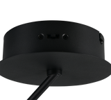Plafón de techo Trio Dios LED negro mate Ø40cm 631410132