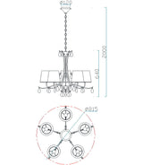 Lámpara de techo Ofertas-3 Dto 50% Mantra gris oscuro 6314