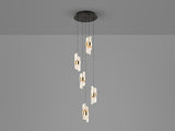 Schuller Iliada Lámpara de techo colgante 5 luces negro oro D30 631509