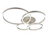 Plafón de techo Trio Drake grande LED níquel mate CCT 80cm 632210407