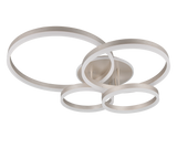 Plafón de techo Trio Drake grande LED níquel mate CCT 80cm 632210407