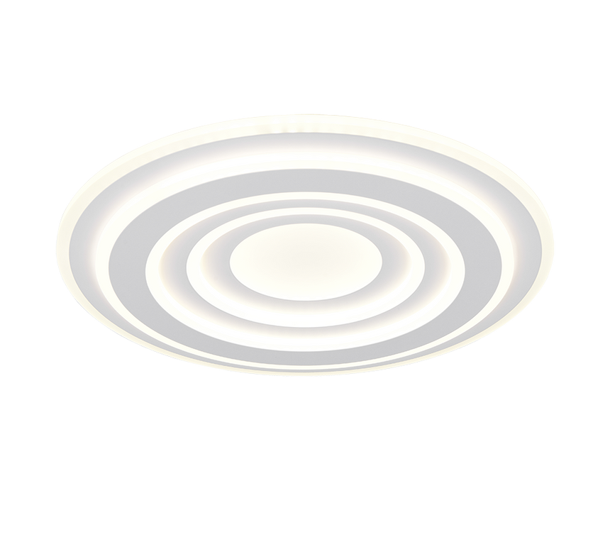 Plafón de techo Trio Costa LED blanco mate CCT Ø48cm 633510131
