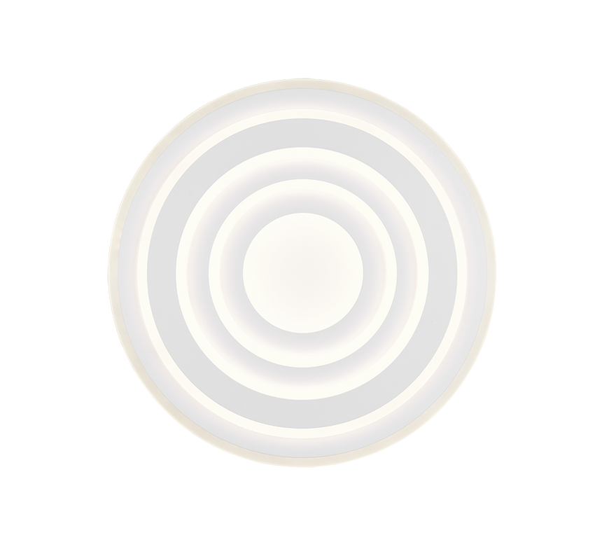 Plafón de techo Trio Costa LED blanco mate CCT Ø48cm 633510131