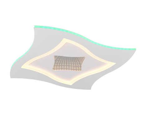 Plafón de techo Trio Klint LED blanco mate CCT 50cm 633610131