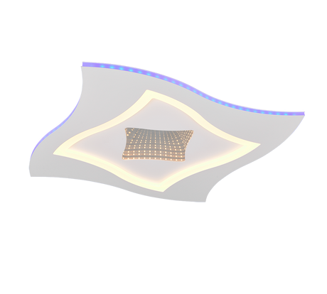 Plafón de techo Trio Klint LED blanco mate CCT 50cm 633610131