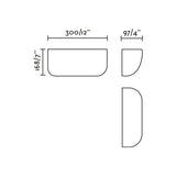 Lámpara de pared aplique Faro Kappu E14 LED blanco 63430