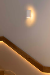 Lámpara de pared aplique Faro Trama 1 luz E14 LED blanco 63435