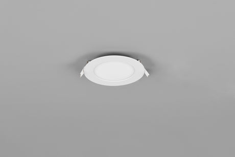 Plafón de techo Trio Kibo LED blanco mate Ø11,8cm 635019131