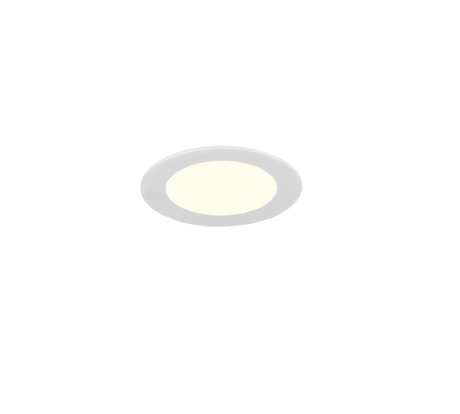 Plafón de techo Trio Kibo LED blanco mate Ø11,8cm 635019131