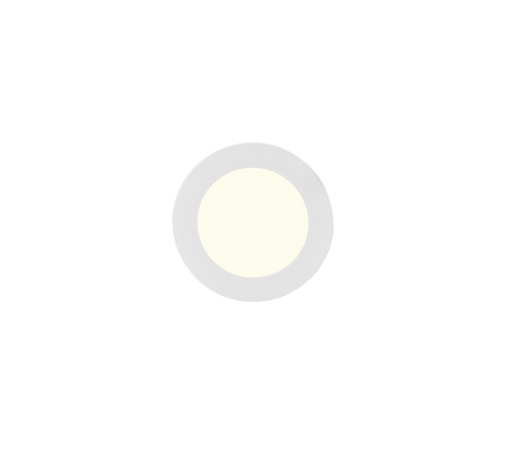 Plafón de techo Trio Kibo LED blanco mate Ø11,8cm 635019131