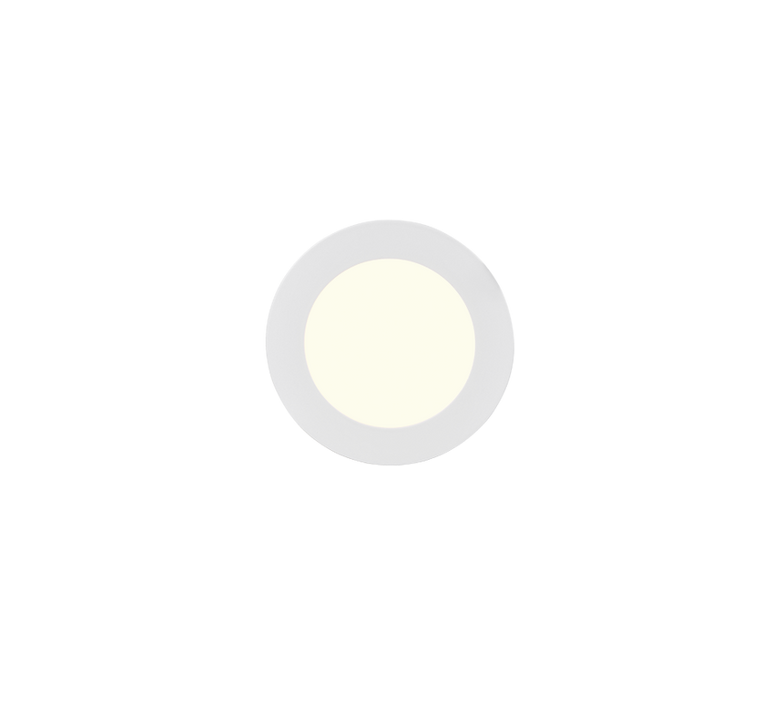 Plafón de techo Trio Kibo LED blanco mate Ø11,8cm 635019131