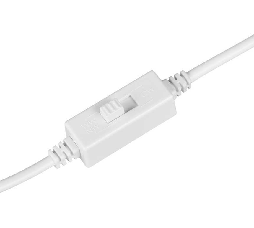 Plafón de techo Trio Kibo LED blanco mate Ø11,8cm 635019131