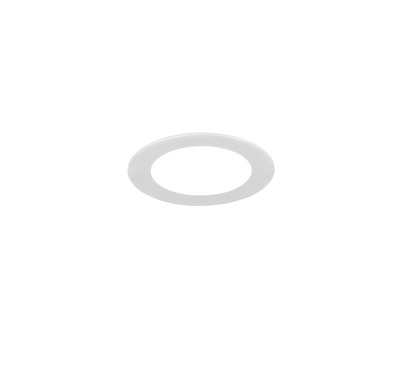 Plafón de techo Trio Kibo LED blanco mate Ø11,8cm 635019131