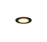 Plafón de baño exterior Trio Himal LED negro IP65 Ø8,5cm 635110102