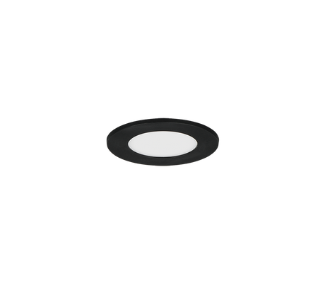 Plafón de baño exterior Trio Himal LED negro IP65 Ø8,5cm 635110102