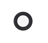 Plafón de baño exterior Trio Himal LED negro IP65 Ø8,5cm 635110102