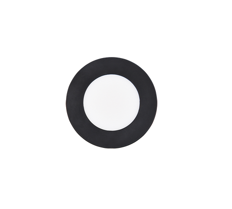 Plafón de baño exterior Trio Himal LED negro IP65 Ø8,5cm 635110102